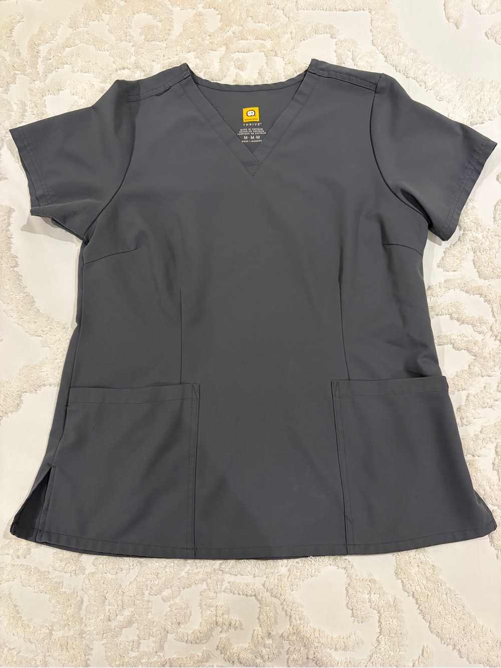 WonderWink Women's Gray Scrub Top